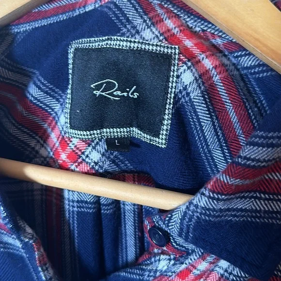 Rails Flannel Shirt – Size L, Relaxed Tartan Style - Picture 3 of 5